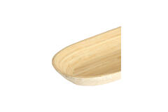 Dish 52x18x4 cm CARMONA bamboo natural+cream