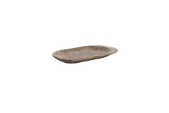 Dish 48x27x4 cm RAPLA mango wood antique brown
