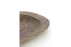 Dish 48x27x4 cm RAPLA mango wood antique brown
