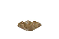 Dish Ø35x10 cm GODENI ceramics brown-olive green