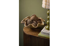 Dish Ø35x10 cm GODENI ceramics brown-olive green