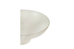 Dish on base Ø34x13,5 cm GOLANI ceramics cream