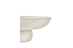 Dish on base Ø34x13,5 cm GOLANI ceramics cream