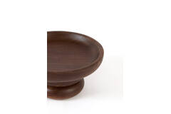 Dish on base Ø24x12 cm ADRO wood russet