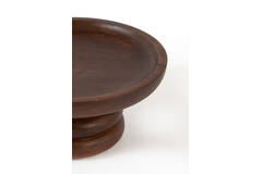 Dish on base Ø32x15 cm ADRO wood russet