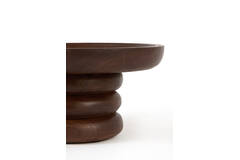 Dish on base Ø32x15 cm ADRO wood russet