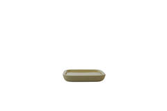 Dish 30x30x5 cm VITCH shiny olive green+matt olive green