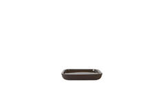 Dish 30x30x5 cm VITCH shiny dark brown+matt dark brown