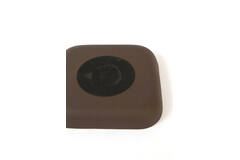 Dish 30x30x5 cm VITCH shiny dark brown+matt dark brown