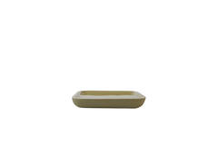 Dish 38x38x5 cm VITCH shiny olive green+matt olive green