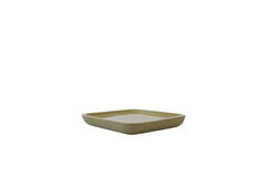 Dish 38x38x5 cm VITCH shiny olive green+matt olive green