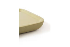 Dish 38x38x5 cm VITCH shiny olive green+matt olive green