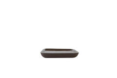 Dish 38x38x5 cm VITCH shiny dark brown+matt dark brown