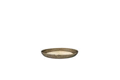 Dish/wall orn S/2 Ø40x4,5+Ø50x6 cm BURICA seagrass nat+black