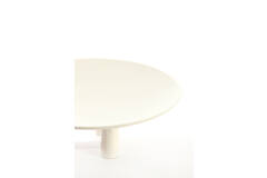 Plateau op voet Ø30,5x10,5 cm TABUA crème