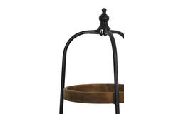 Stand 4 layers Ø48x167 cm KARSON wood+black