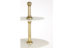Etagere 5 laags Ø79x175 cm VERMENTINO marmer wit