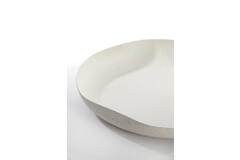 Dish 44x43,5x7 cm ANZIO white+light grey spotted