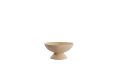 Dish on base 25x24x12,5 cm OTA sand+light brown spotted