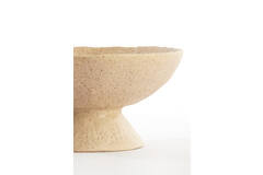 Dish on base 25x24x12,5 cm OTA sand+light brown spotted