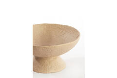 Dish on base 25x24x12,5 cm OTA sand+light brown spotted