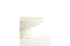 Bandeja a pie Ø31x15,5 cm OTA crema