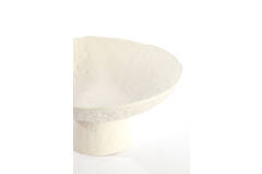 Bandeja a pie Ø31x15,5 cm OTA crema