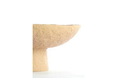 Dish on base Ø31x15,5 cm OTA sand+light brown spotted