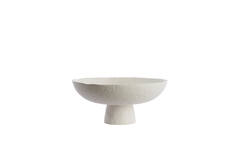 Schaal op voet Ø38,5x17,5 cm OTA crème