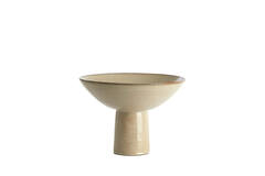 Dish on base Ø35,5x25,5 cm VASCO shiny beige