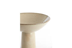 Dish on base Ø35,5x25,5 cm VASCO shiny beige