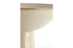 Dish on base Ø35,5x25,5 cm VASCO shiny beige