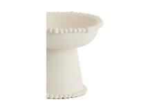 Dish on base Ø20,5x16,5 cm OTO cream