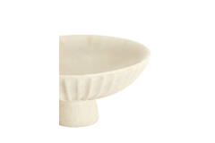 Dish on base Ø38x18 cm SHILA cream