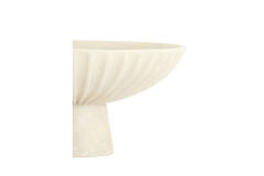 Dish on base Ø38x18 cm SHILA cream