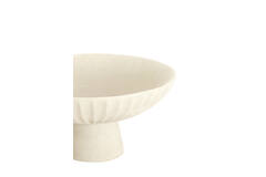 Dish on base Ø30,5x15,5 cm SHILA cream
