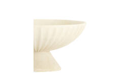 Dish on base Ø25x12 cm SHILA cream