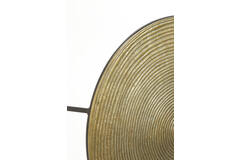 Bijzettafel S/2 Ø41x46+Ø49x52 cm TALCA ant koper+brns circ