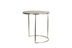 Bijzettafel S/2 Ø40x45+Ø50x52 cm TALCA licht goud