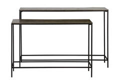 Console S/2 max 119x25x80,5 cm HARTSVILLE dark brown bronze