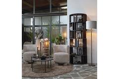 Salontafel S/2 Ø67,5x39,5+Ø75x45 cm TALCA ruw lood+ant. lood