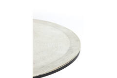 Coffee table S/2 Ø67,5x39,5+Ø75x45 cm TALCA raw nickel