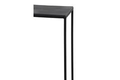 Side table S/2 max 120x25x80 cm BOCA ruw lood ant-mat zwart