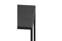 Side table S/2 max 120x25x80 cm BOCA ruw lood ant-mat zwart