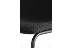 Bar chair 47x46x99 cm JEDDO bouclé black-black
