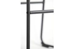 Bar chair 47x46x99 cm JEDDO bouclé black-black