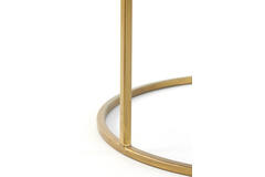 Salontafel S/2 Ø65x39+Ø75x44 cm DUARTE smoke glas-goud