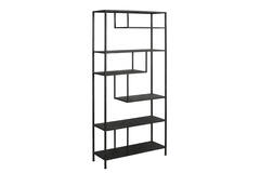 Kast open 100x35x213 cm YLAYA antiek zwart