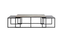 Salontafel S/3 max 120x60x45 cm KUMALU antiek brons