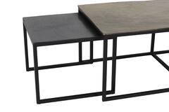 Salontafel S/3 max 120x60x45 cm KUMALU antiek brons